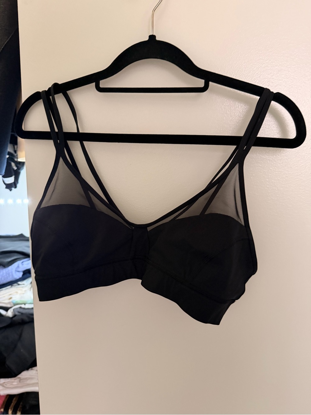 lululemon athletica Black Mesh Wireless Bralette